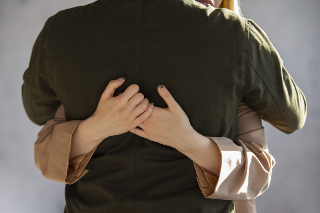 people showing affection with their gestures